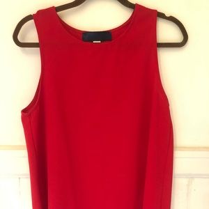 Red blouse with ribbed back